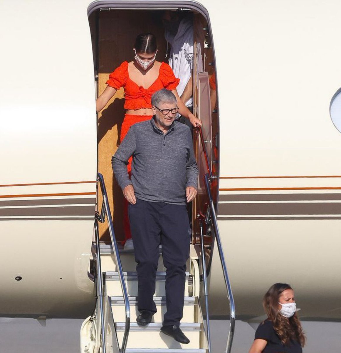 This is Bill Gates. Bill is very concerned about climate change. He flies in his private jet to conferences all over the world to ask you to stop driving cars.