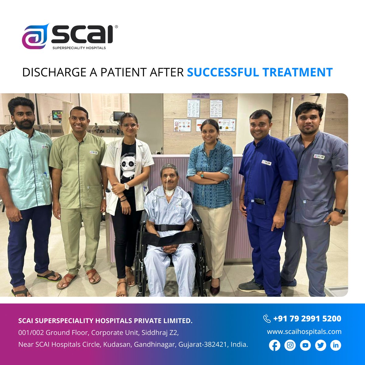 🌟 After providing top-notch care and support, it's time for them to embrace a healthier, happier life. 🏥Remember, we're always here for you whenever you need us.
.
.
.
#HealthcareMilestone #PatientCare #HealthJourney #SCAI #Hospitals #Successful #Treatment #StayHealthy #Kudasan