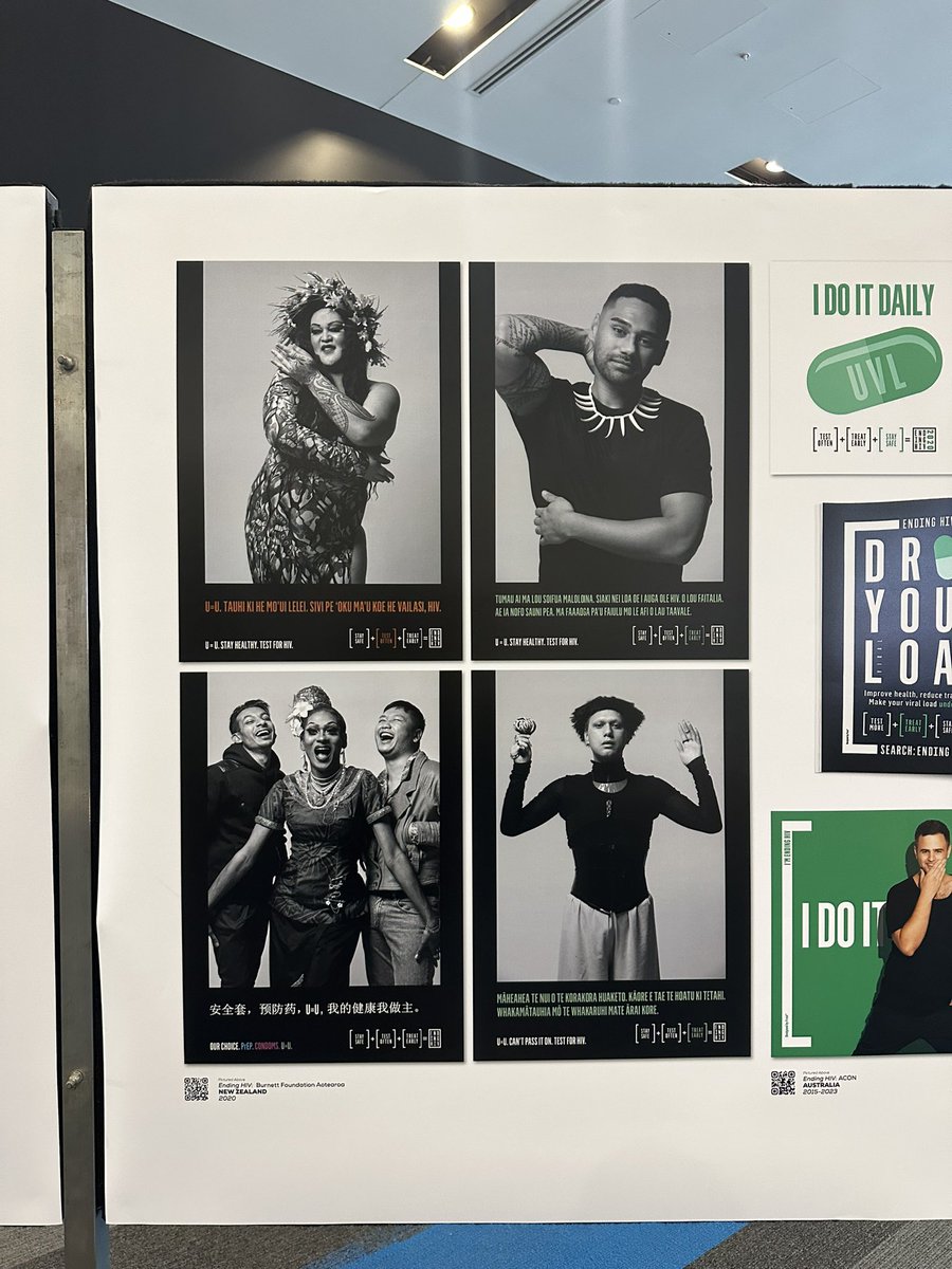 RodOlGe's tweet photo. Some really cool campaigns to be adherent to treatment and become undetectable. #UequalsU #postersinpopulations #burnettfoundationaotearoa https://t.co/wJi89I2kmA