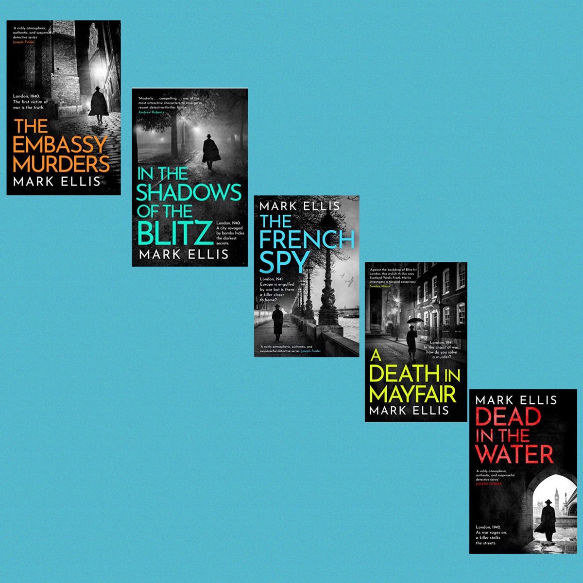 MarkEllis15's tweet image. Looking for a good holiday read? Why not try the acclaimed #FrankMerlin #WW2 detective series. ‘Atmospheric…masterly…compelling.” All books can be read on a stand alone basis.
Available on Amazon and at all good bookshops.
@AccentPress @booksforward