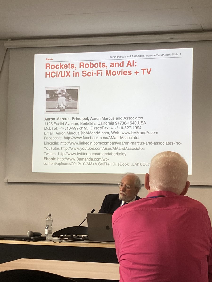 karvonen_hannu's tweet photo. Attending a very interesting workshop in Copenhagen regarding Lessons Learned from Science-Fiction Movies for human-computer interaction / user experience.

The presenter is @amandaberkeley from Aaron Marcus and Associates.

#scifi #design #HCI #HCII2023 #uxdesign https://t.co/MjCON5fsgQ