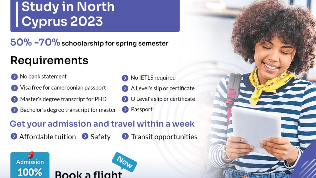 Don't miss out on an opportunity to get easy admission and affordable tuition fees for the fall semester 2023 in North Cyprus! Dm me now for more inquires