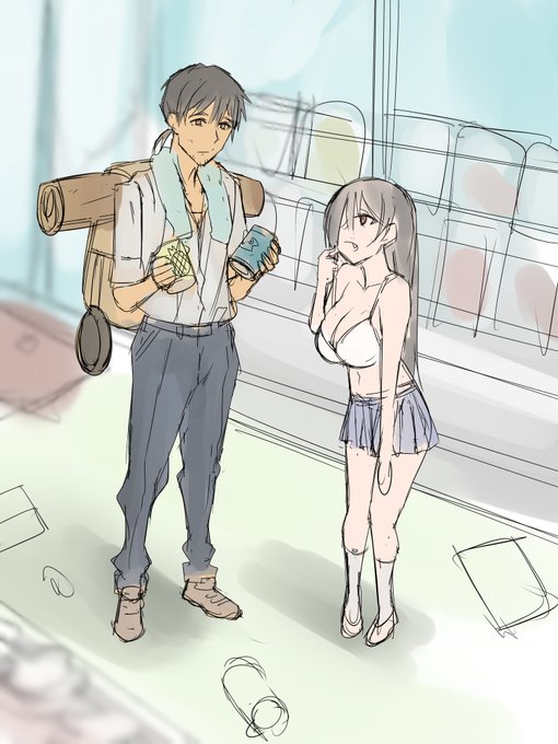 一年前に描いたゾンビハーレムのイメージボード 