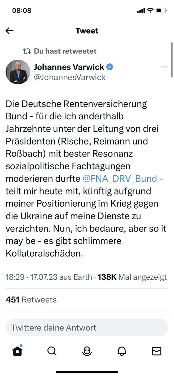 Biaa2023's tweet photo. @MalteEngeler Das passiert jetzt mit einigen Wissenschaftlern und Journalisten, auch wenn die AfD nicht an der Macht ist, und ich habe Sie nicht schreien hören, also ist es nichts Besonderes. https://t.co/sRA7w0ezur