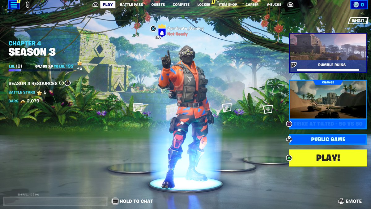 CyndicateLLC's tweet image. #PS5Share, #Fortnite Chapter 4 Season 3! Str8 work! We almost there! #Level200Gang #WeDontBuyLevels #WeGoGetIt #CyndicateGamingNetwork