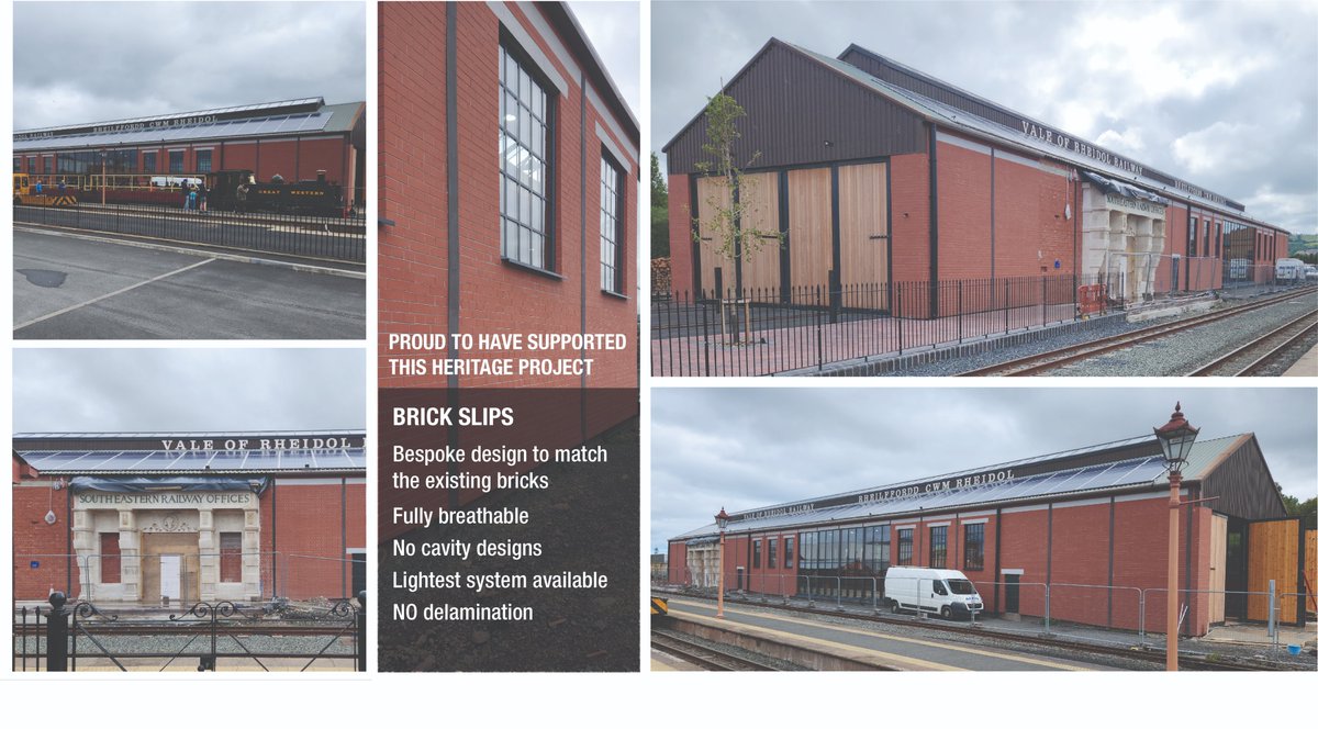 F&amp;T Terrix® renovation products can be turned into a work of art in the right hands. Work is completed on Vale of Rheidol Railway. Each tile is utterly unique, using quartz and special resin, hand-made brick slips are designed to replicate the existing vintage bricks.