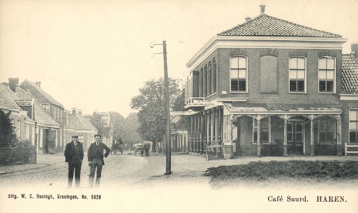 gem_groningen's tweet photo. Café Suurd, Rijksstraatweg Haren, 1905. Foto@gronarch#beeldbankgroningen #memorymonday https://t.co/ognQDTwQU7