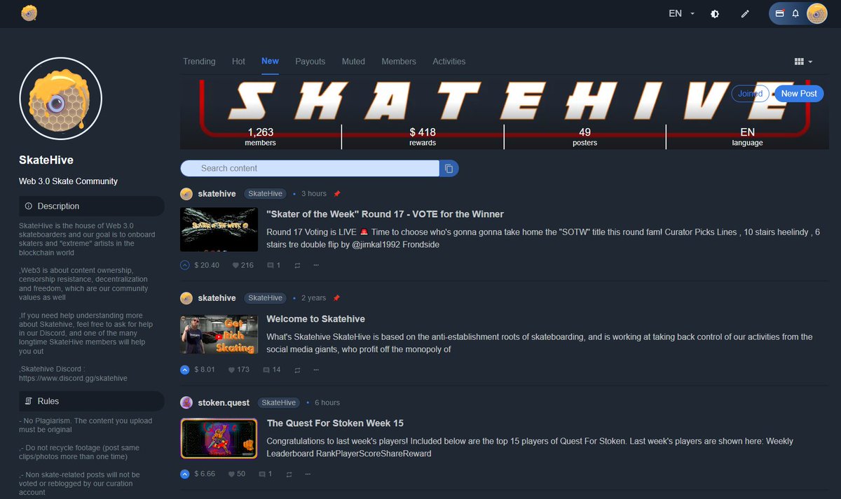 Skatehive 3.0 tweet media