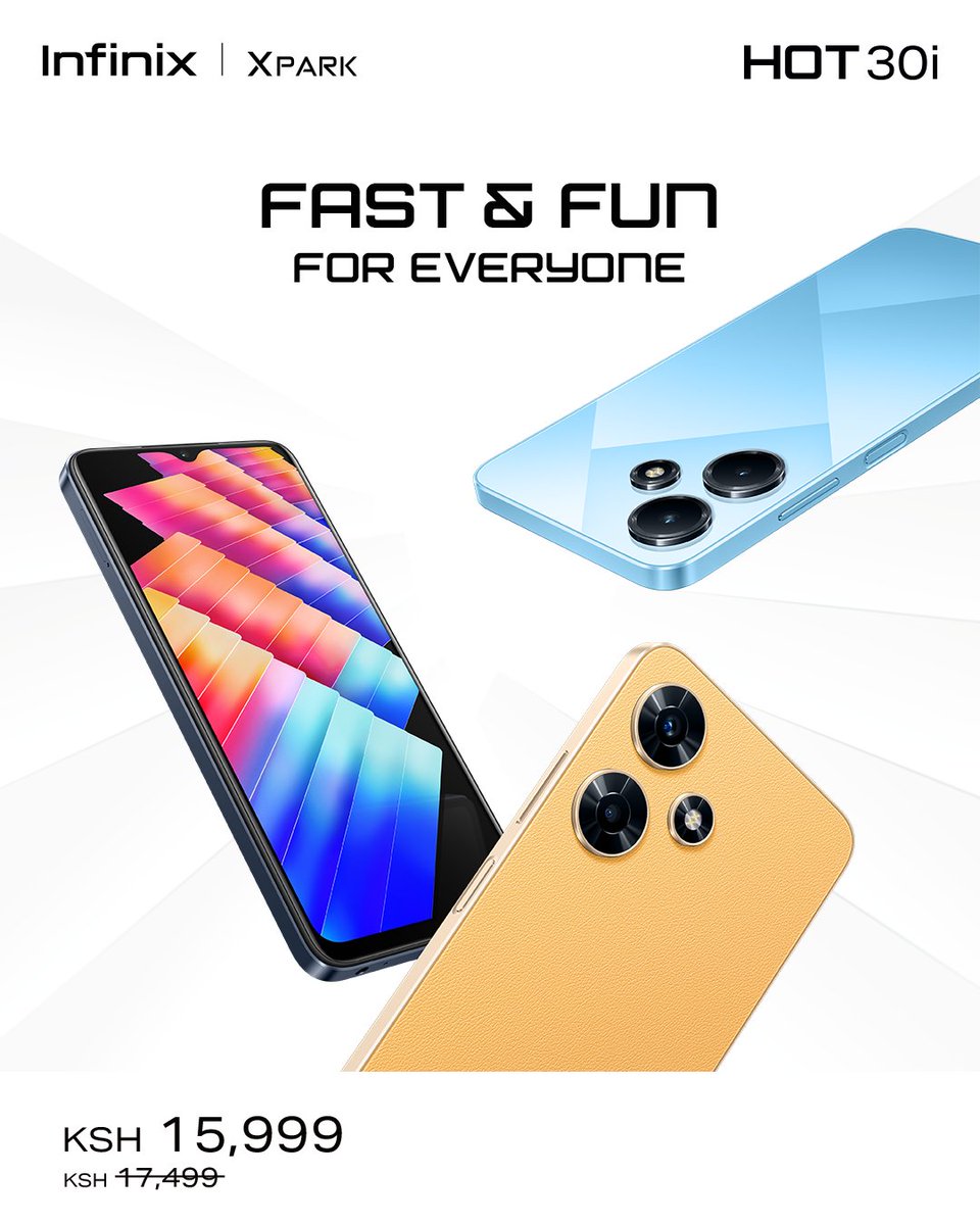 InfinixKenya's tweet photo. Need a phone that suits your performance &amp; budget? Don't be left out. Upgrade to the NEW Infinix HOT 30i today and enjoy amazing features.
Click: https://t.co/72UUma2Vfw to order via XPark.
#TheHottest30 #InfinixHOT30i https://t.co/HnAxTIJelG