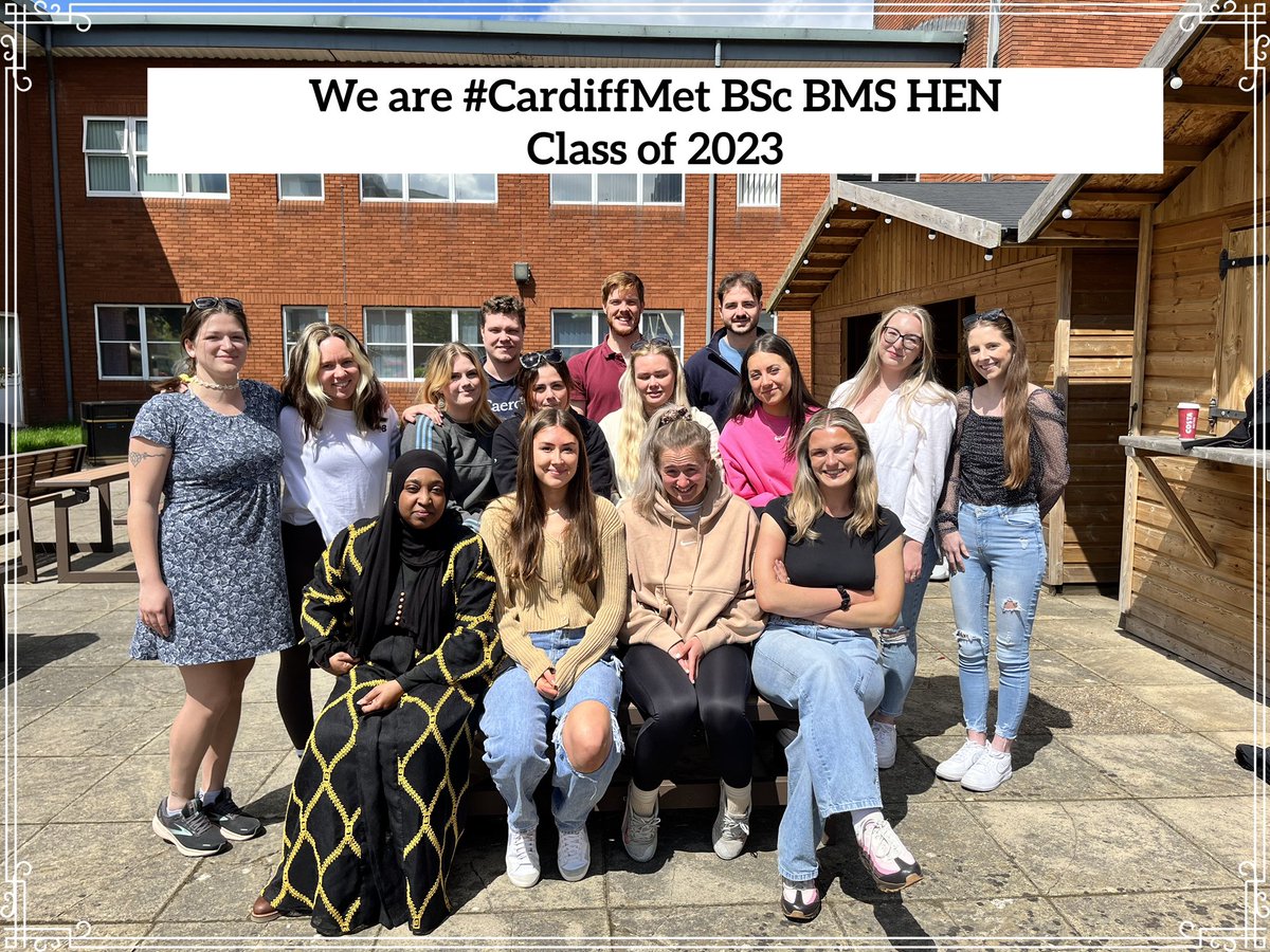 Congratulations to the graduating BMS HEN class of 2023. You’ve been a pleasure to teach, risen to every challenge and come through smiling. We can’t wait to watch each of you walking across the stage <a href="/theCentre/">Wales Millennium Centre</a> this morning! We are #cardiffmet <a href="/cardiffmet/">Cardiff Metropolitan University</a>