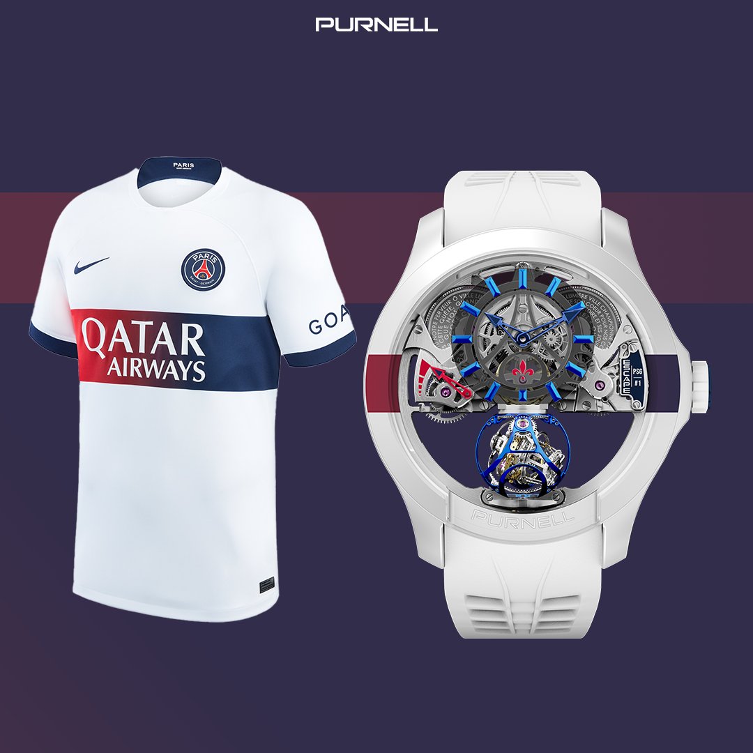 Elevate your style with the new PURNELL X @PSG_inside models. Limited to 11 pieces

#morefuturethanpast #purnellwatches #parissaintgermain #icicestparis #purnellxpsg #psg #tourbillon #spherion #tripleaxistourbillon #swisswatchmaking #swisswatches #swissmade #watches #watches