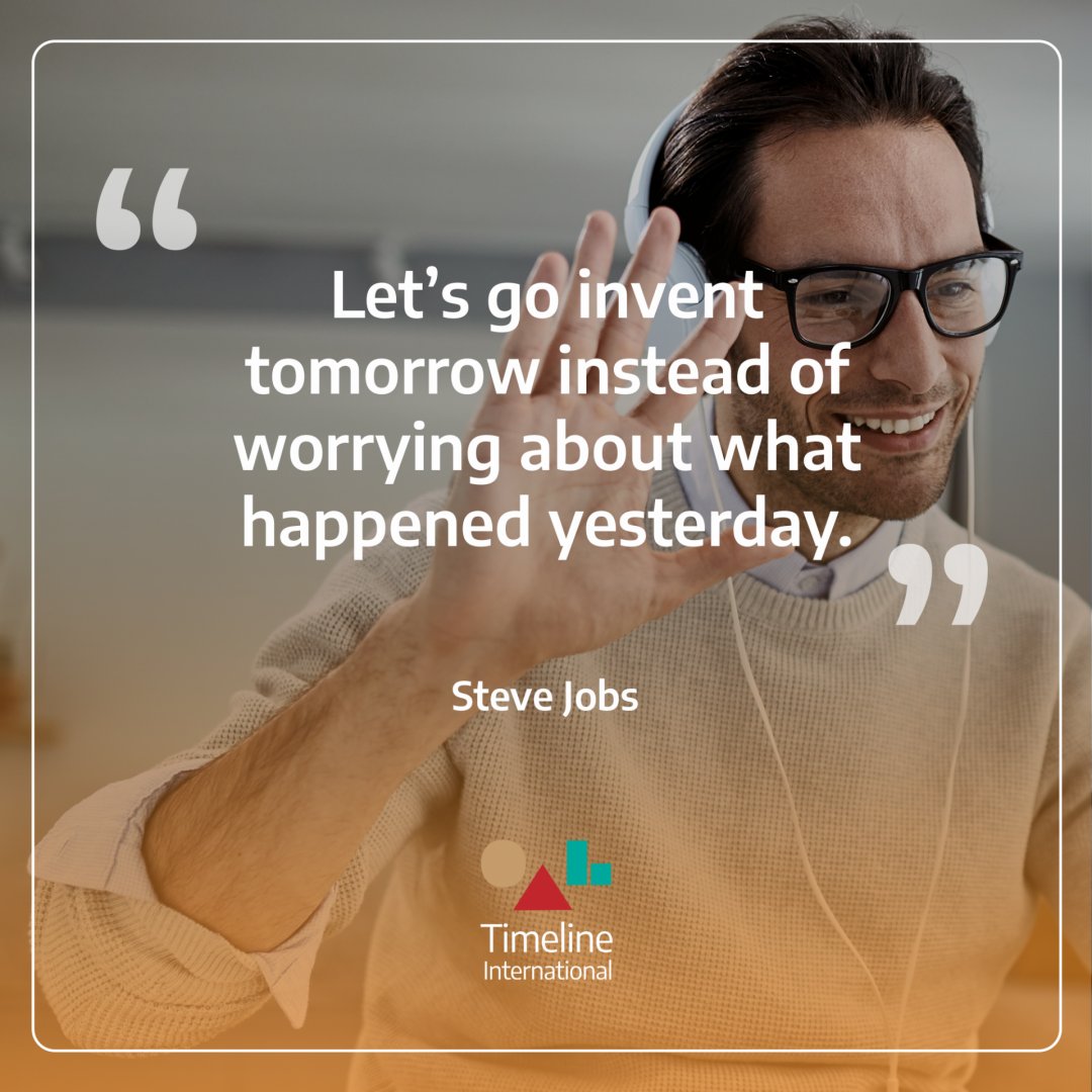 TimelineClick's tweet image. It's always good to take into account the words of great leaders, just as Steve Jobs explains in this sentence, let's focus on creating a better future 😀

We use our technology to reduce distances and democratize knowledge, come and be part of this future too!