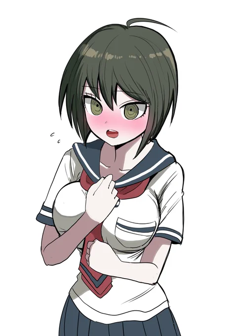 絵がダンガンロンパっぽいと何度か言われましたがシリーズのファンなので嬉しいですこれは苗木こまるちゃんです 