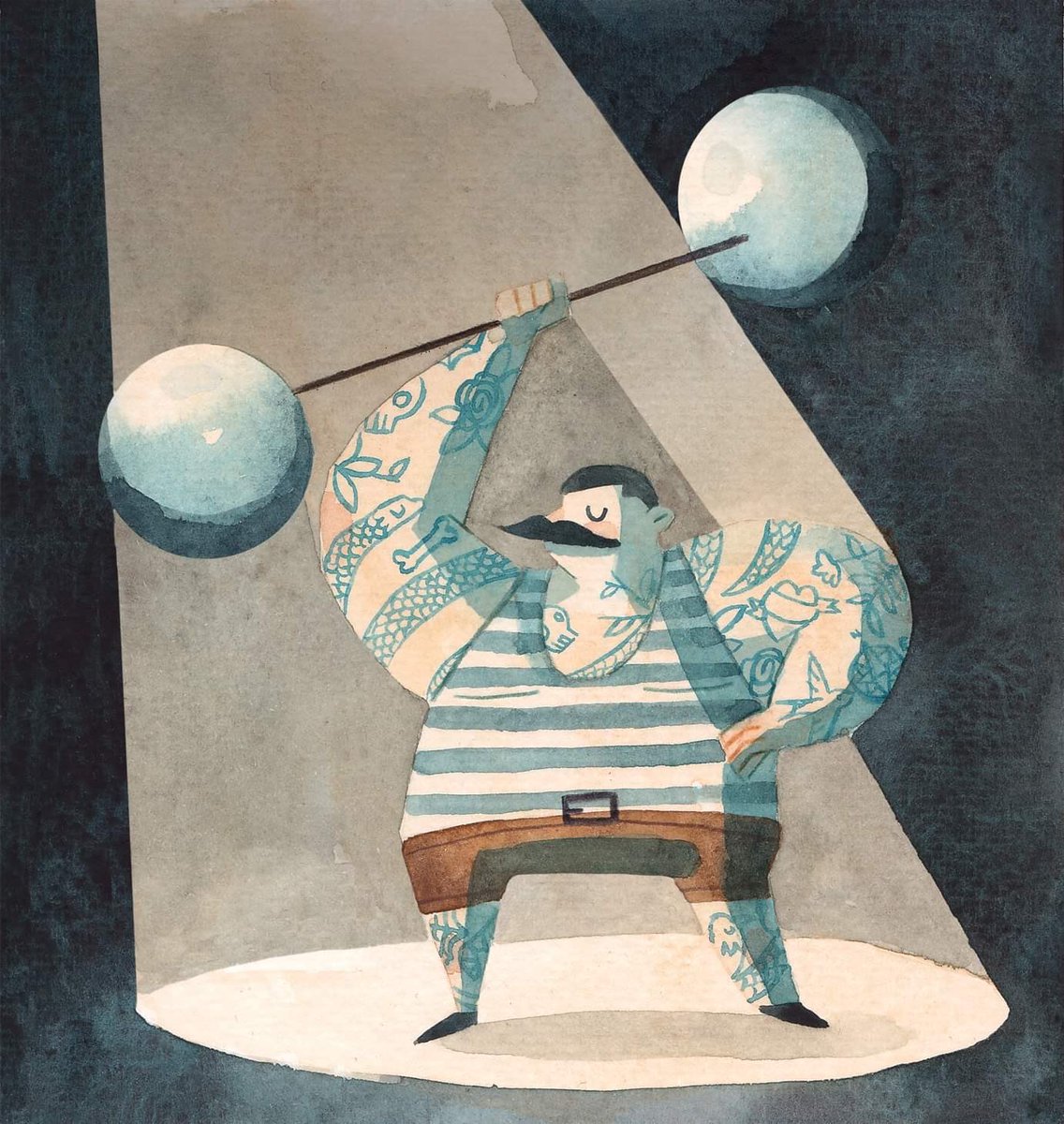 The Strong Man #kidlitart