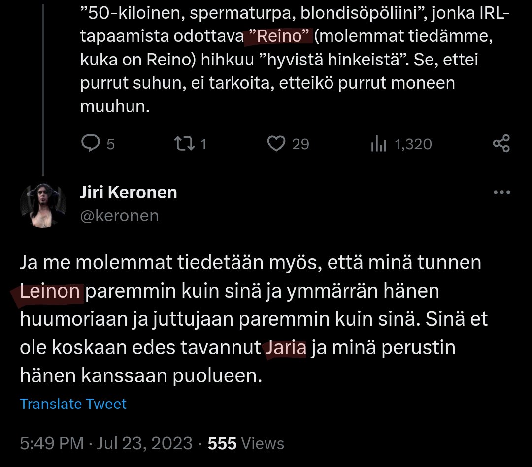 kasvismafioso's tweet image. #Scripta&apos;ssa kirjoitellut &quot;Reino&quot; on näköjään #JariLeino.

#RiikkaPurra #JussiHallaaho