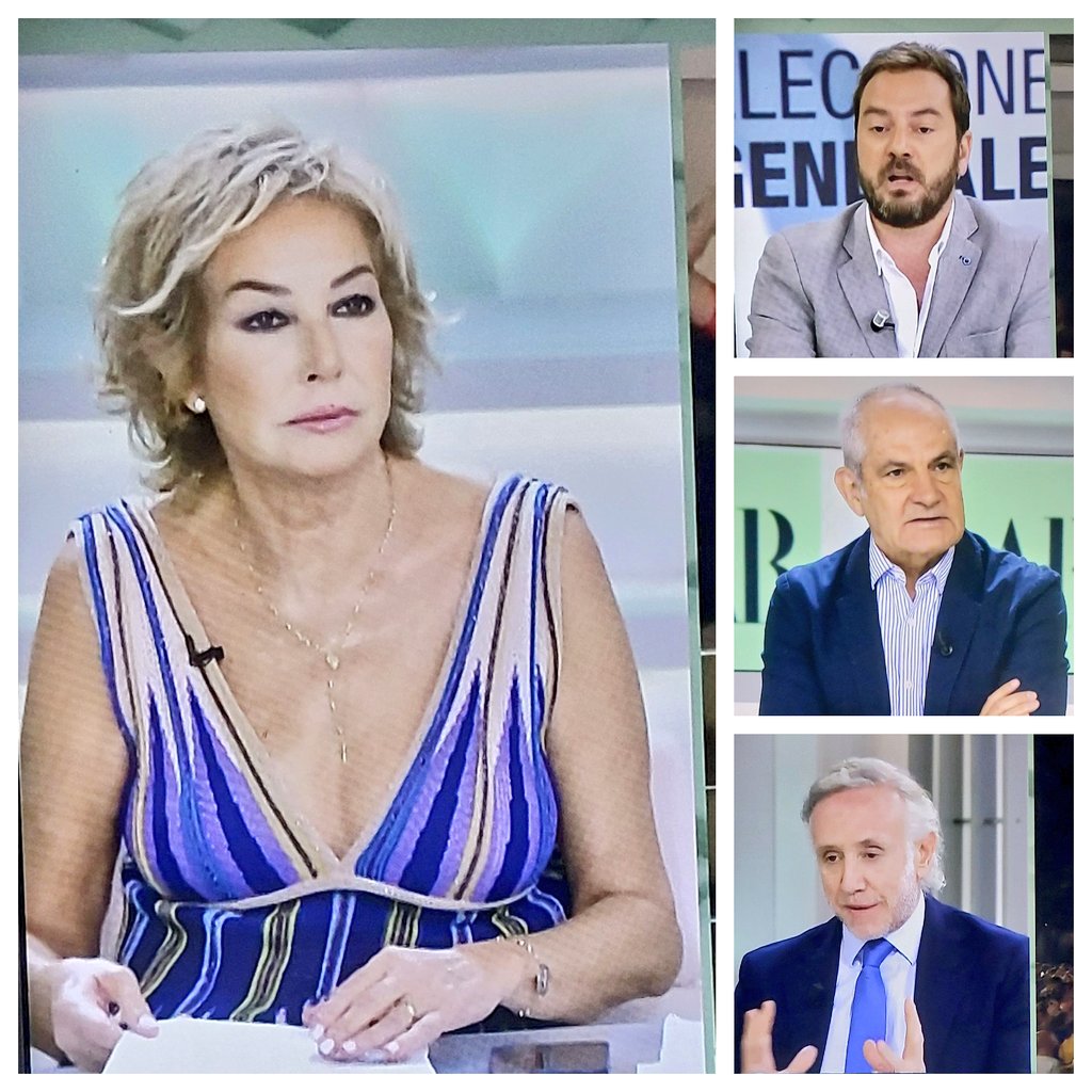 Verle los caretos a Ana Rosa Quintana, Jorge Bustos, Eduardo Inda y Antonio Caño no está pagado!!!! 🤣🤣🤣🤣 #EleccionesGenerales