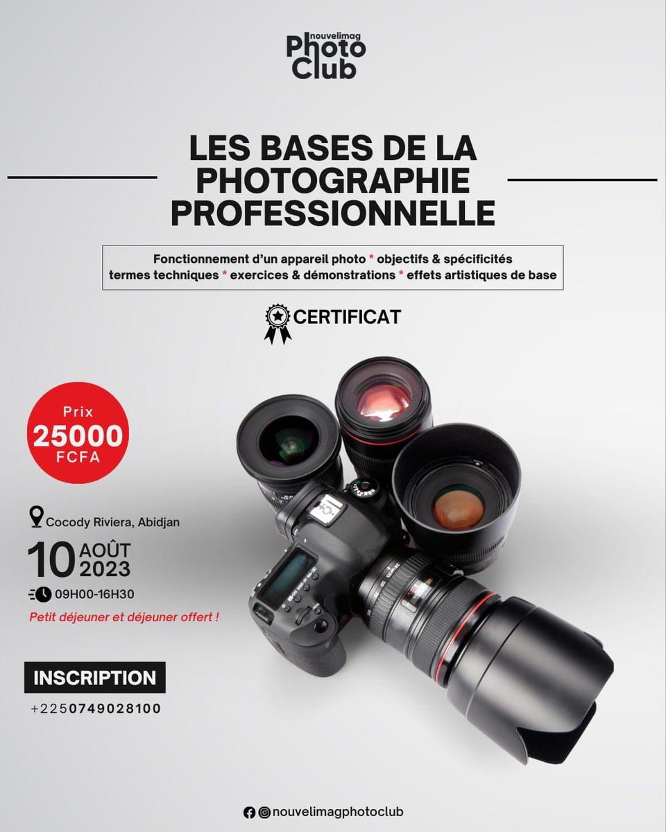 SergeWinClass's tweet photo. LES BASES DE LA PHOTOGRAPHIE PROFESSIONNELLE: A la fin de cette formation vous saurez comment manipuler votre propre boîtier afin de le paramétrer de la bonne façon quel que soit le sujet que vous photographiez et du rendu esthétique que vous souhaitez obtenir.
#photography https://t.co/b7PwiGXk5R