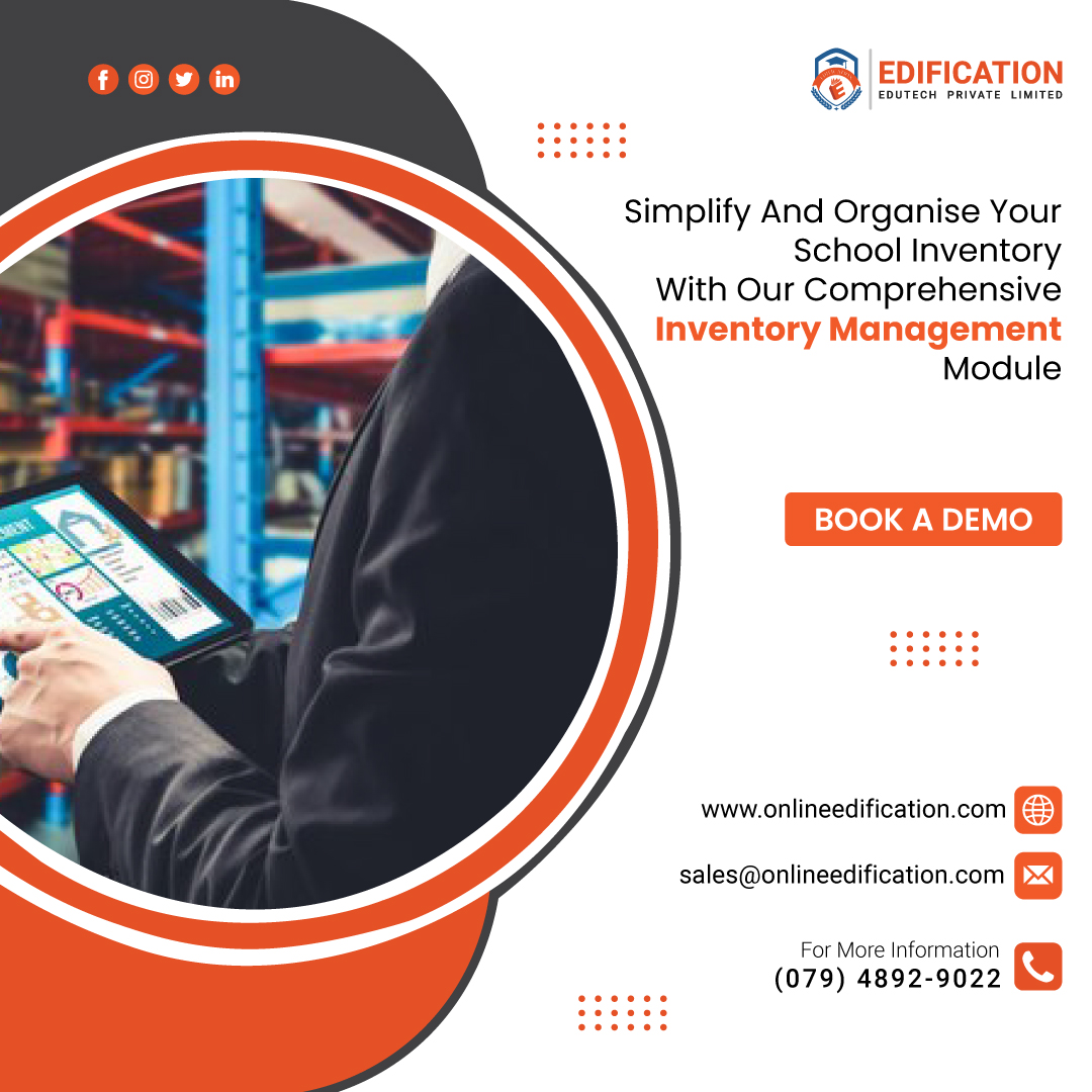 edificationedu's tweet photo. Simplify and Organize Your School Inventory with #Edification 📦📋

Book your FREE demo today!

🌐 https://t.co/HxL5jFUEYZ
📧 sales@onlineedification.com
📞 (079) 4892-9022

#InventoryManagement #Efficiency #Organization #StreamlineInventory #SchoolSupplies #edification https://t.co/TdU58yJktm