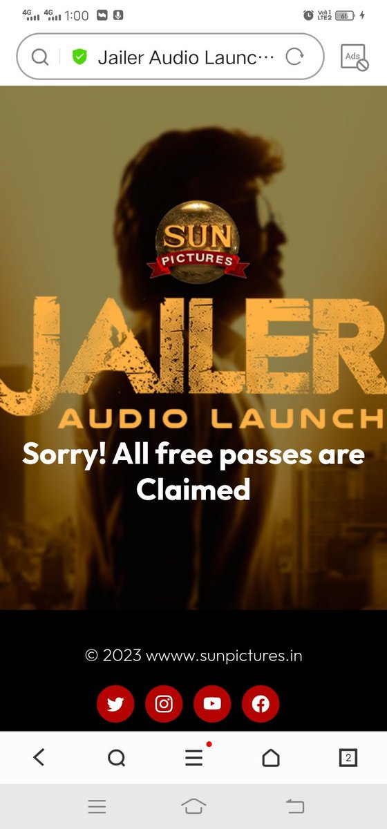 VijayCadbre's tweet photo. @sunpictures adhu epadi da 1 manike full pass gali agum fraud pasanagala #JailerAudioLaunch https://t.co/bWZV3BbkYj