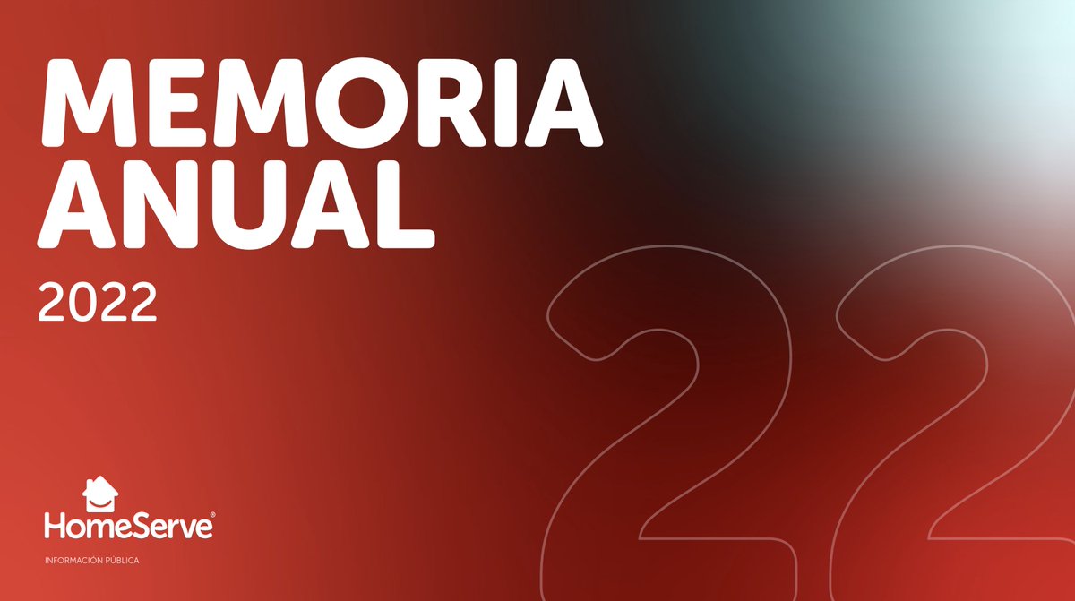 Recientemente hemos publicado nuestra Memoria Anual 2022, donde, como cada año, analizamos los resultados y compartimos los logros alcanzados, poniendo especial foco en la sostenibilidad como parte importante de nuestro compromiso con la sociedad. 
homeserve.es/-/media/homese…