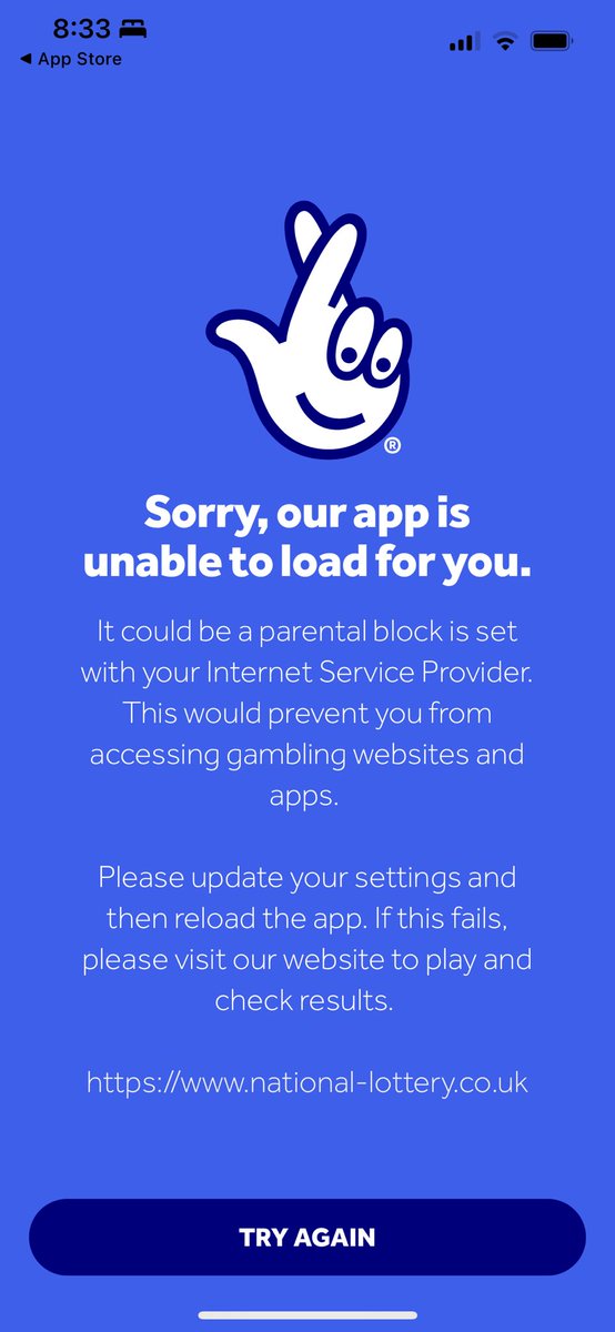 MsGail2107's tweet photo. @TNLUK Unable to access your app.  No change to any settings on my side.  Help? https://t.co/n4Q12wvmbs