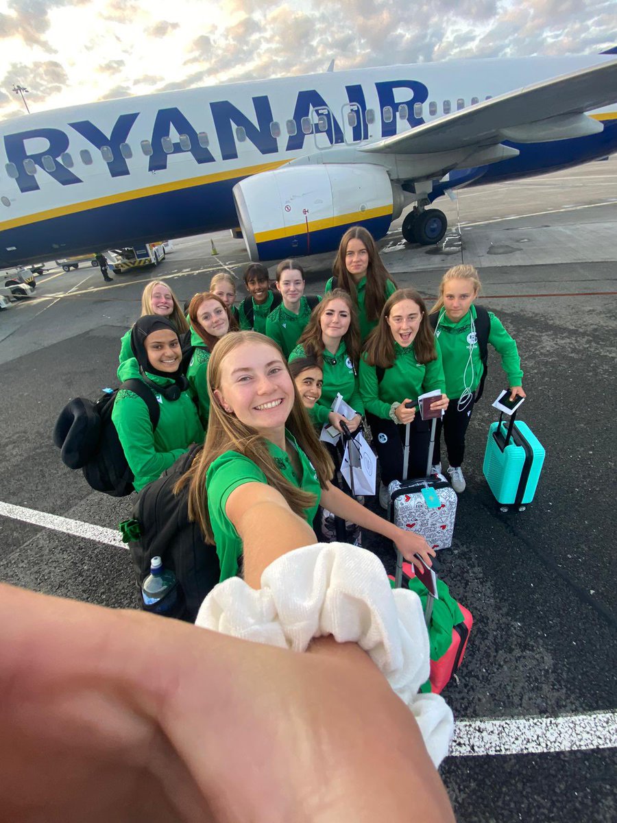 Our Ireland Under-15 Girls are off to the @MalColCricket Festival this week in the UK. They left @DublinAirport early this morning. We’ll keep you updated on their progress throughout the week. Good luck to all the players and staff 🙌 #IrishCricket ☘️🏏 #YouthInternationals