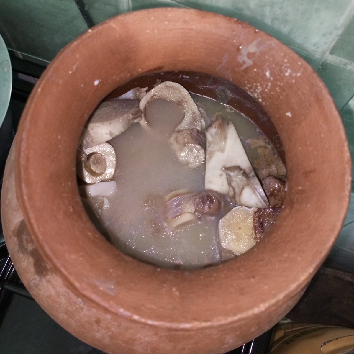 Boiling Bone soup.
#MyFoodIsAfrican