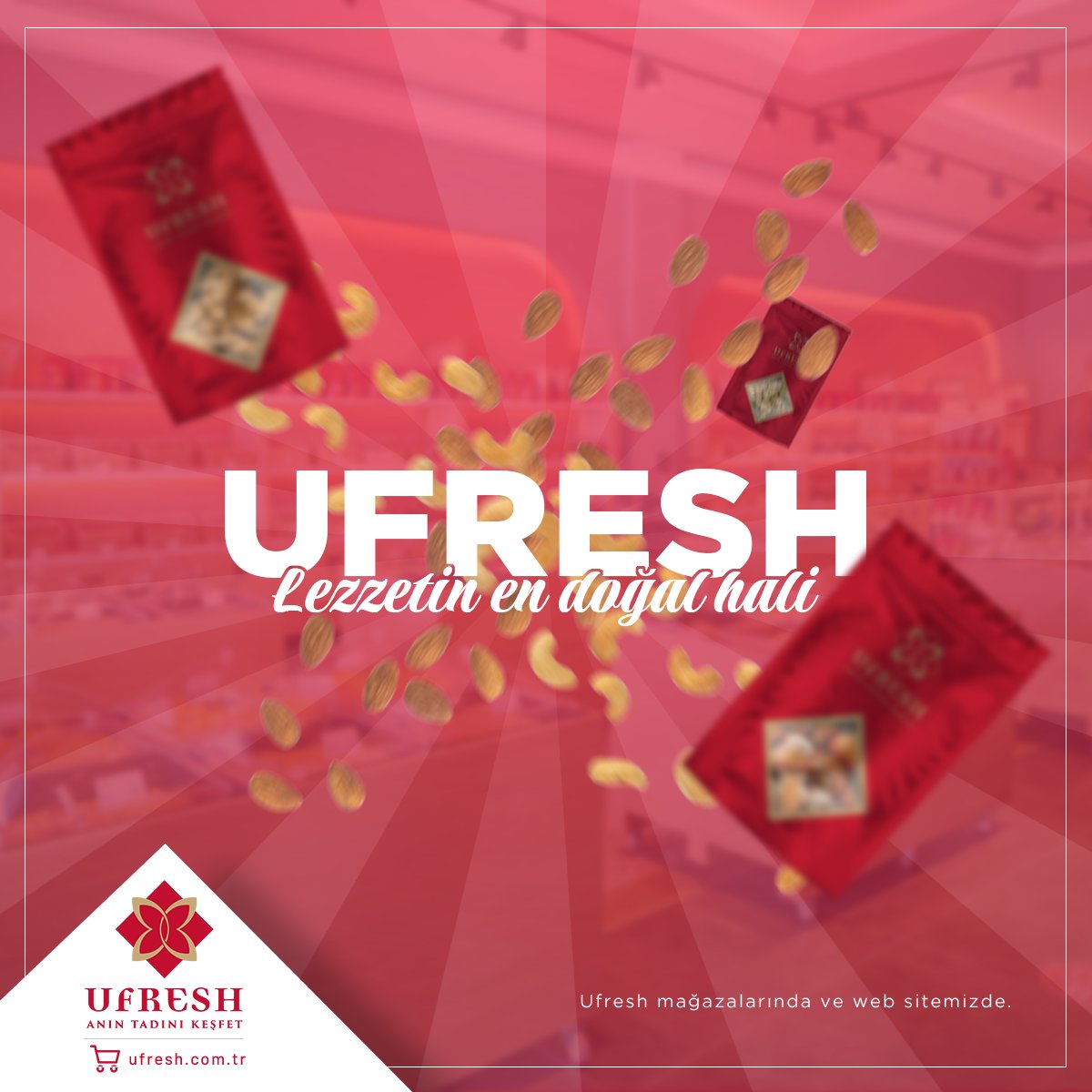 Kuru yemiş, kuru meyve ve 60’ı aşan ürün çeşitliliğimiz ile lezzetin en doğal halini size ulaştırmaktan mutluluk duyuyoruz. 

#ufresh #kuruyemiş #çerez #alışveriş #mağaza #izmir #aydın #nazilli #kuşadası #onlinealışveriş
