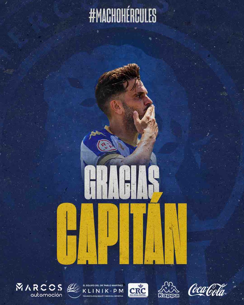 cfhercules's tweet photo. 💙 Gracias, Capitán ©️ 

🔗 https://t.co/S0BZXoJoDY

#MachoHércules https://t.co/rpiVzBzWQW