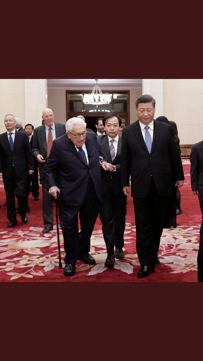 RT @BGatesIsaPyscho: 100 year old Henry Kissinger in China only means one thing. 

War. https://t.co/n4QMRUEayH