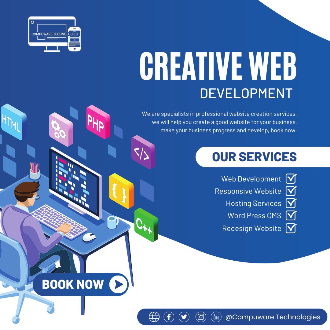 CompuwareIT's tweet image. Unlock the Potential of Your Online Presence with Our Expert Web Design Services! 🚀🌐 Stand Out, Engage, and Succeed in the Digital World.
#youritsolutions
#compuwaretechnologies
#advancingtechnologyinbotswana