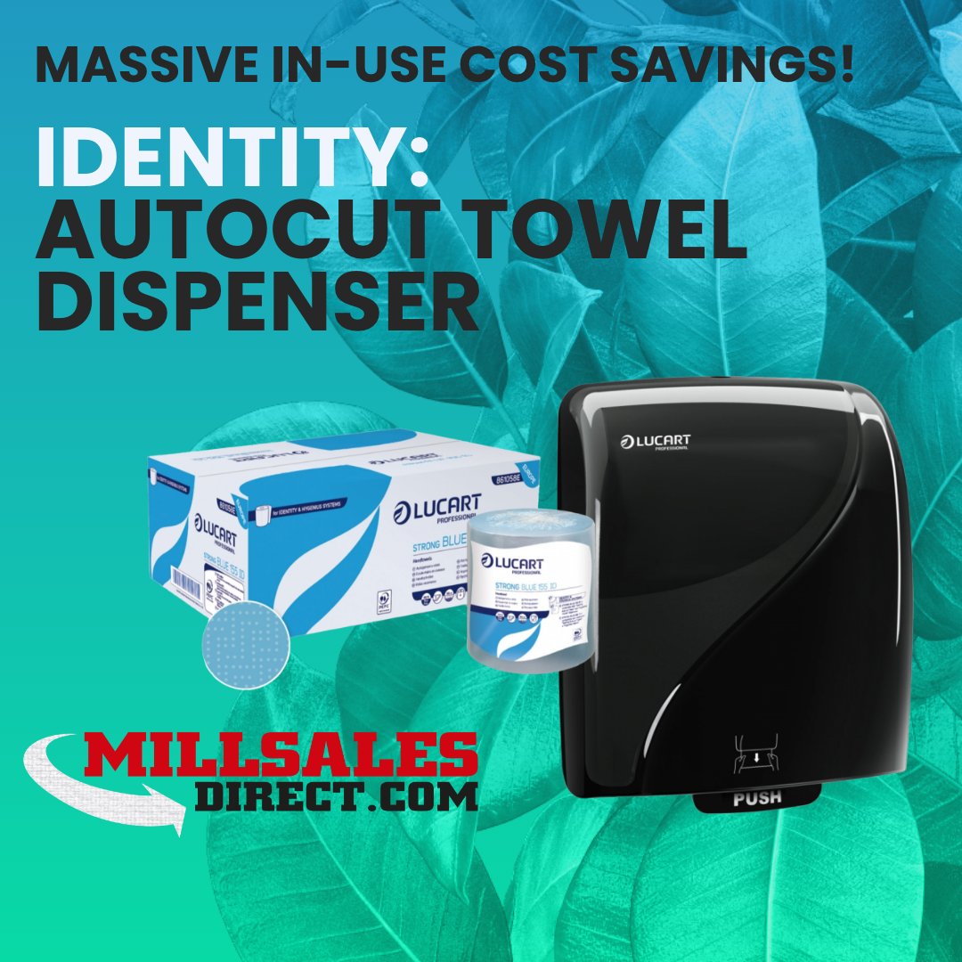 MillSalesDirect's tweet image. Upgrade to the Identity Autocut Towel Dispenser for a seamless user experience and incredible in-use cost savings. It's time for a smart change! 🔄💲#Upgrade #SaveBig" mailchi.mp/ca6a227acb4e/h…