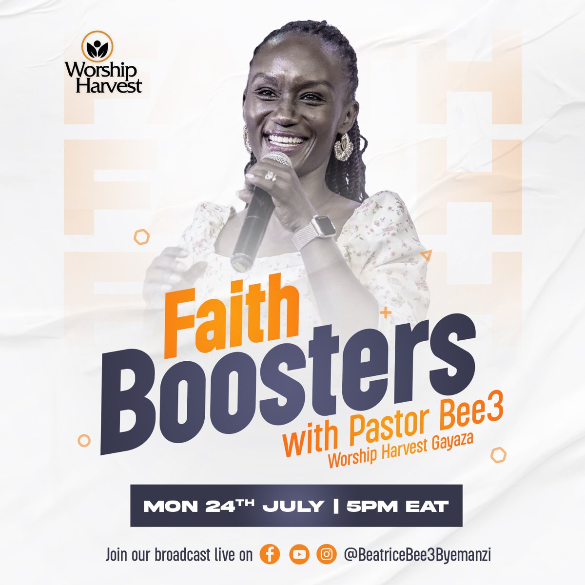 Bee3Byemanzi's tweet photo. Looking forward to spending  this evening in the Word, with you.

Do not miss #FaithBoosters🔋today!
A good word coming.🔥🔥🎉 https://t.co/zbESsUElYX