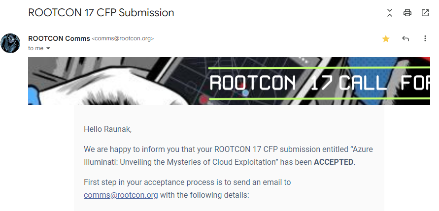 trouble1_raunak's tweet photo. π¨!
I'll be talking at #rootcon17 on #Azure advanced attacks and techniques
@rootconorg #AzureAD #EntraId #microsoft
#cloudsecurity https://t.co/M7lXLQ2I2U