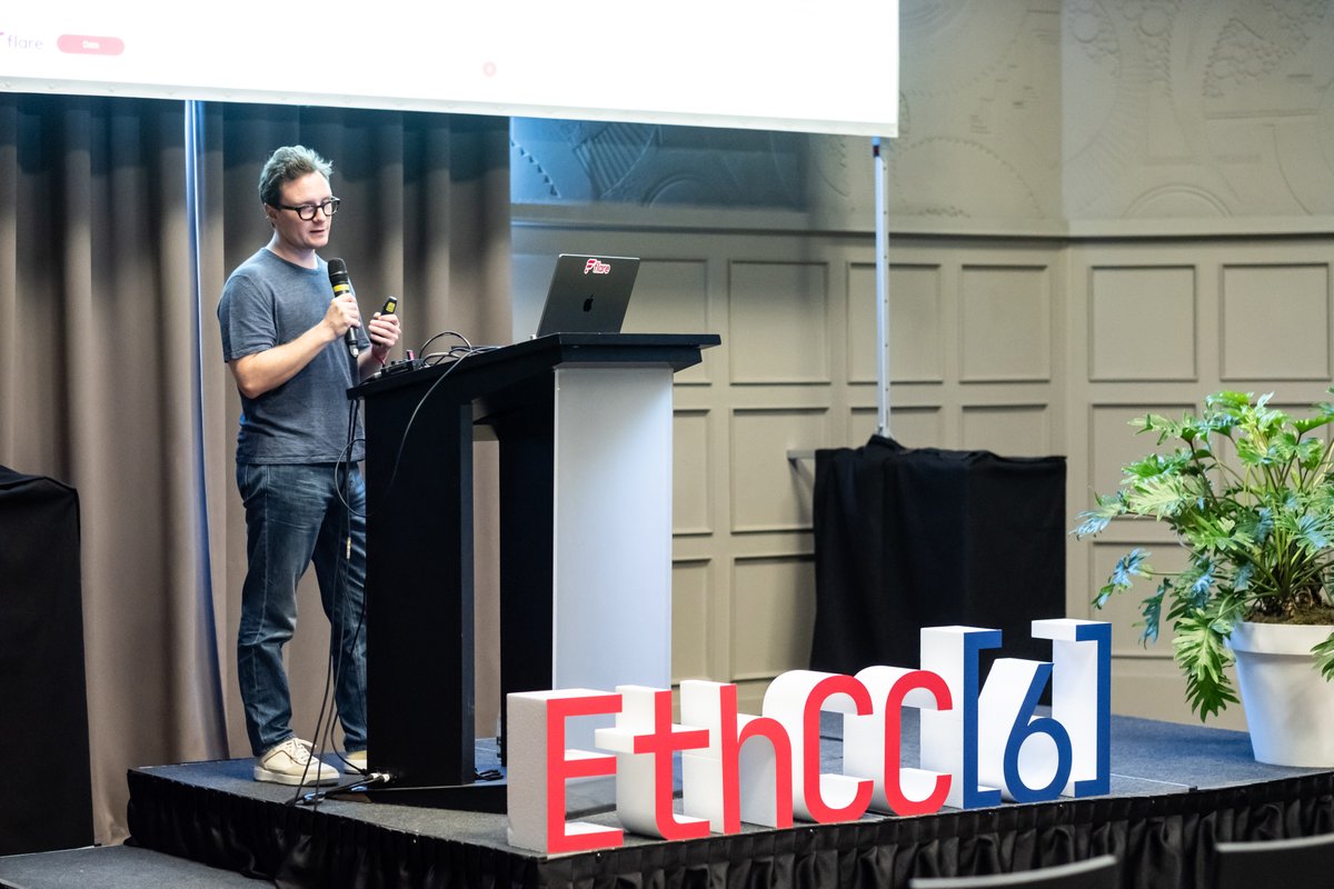 #Flare is an EVM Layer 1 optimized for scalable, decentralized data provision.

Learn all about its native data provision protocols, potential use cases, and <a href="/Flare_Labs/">Flare Labs</a> trustless bridging solutions in <a href="/HugoPhilion/">Hugo Philion ☀️</a>'s recent presentation at <a href="/EthCC/">EthCC - Ethereum Community Conference</a>.

📽️ bit.ly/46TgIaV