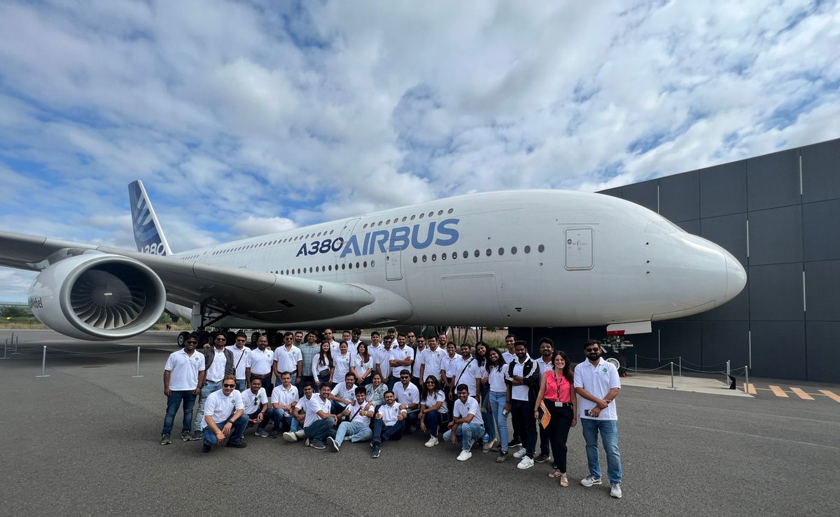 IIMShillong's tweet photo. The #PGPEX students participated in the industrial visit at @Airbus #Toulouse, #France, a centre of aerospace brilliance, as part of value-added learning to enhance the practical, hands-on experience for better knowledge of work processes and business functions.

@IIMSpgpex #PGPEX #IndustryVisits #MBA #IIM #IIMS #IIMShillong