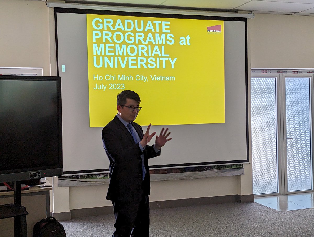 Sarah T.T. Teo (@s_tteo) on Twitter photo We are meeting students at the Ho Chi Minh City University of Technology (HCMUT), the best university in Vietnam in the field of Engineering and Technology, today. <a href="/gradstudies/">GradStudies@MUN</a> <a href="/MUN_Engineering/">Memorial Engineering</a> <a href="/MUN_EngGraduate/">Memorial Engineering Graduate Office</a> <a href="/Memorial_INTL/">MUN International</a> <a href="/SonjaEKnutson/">Sonja Knutson</a> We are meeting students at the Ho Chi Minh City University of Technology (HCMUT), the best university in Vietnam in the field of Engineering and Technology, today. <a href="/gradstudies/">GradStudies@MUN</a> <a href="/MUN_Engineering/">Memorial Engineering</a> <a href="/MUN_EngGraduate/">Memorial Engineering Graduate Office</a> <a href="/Memorial_INTL/">MUN International</a> <a href="/SonjaEKnutson/">Sonja Knutson</a>