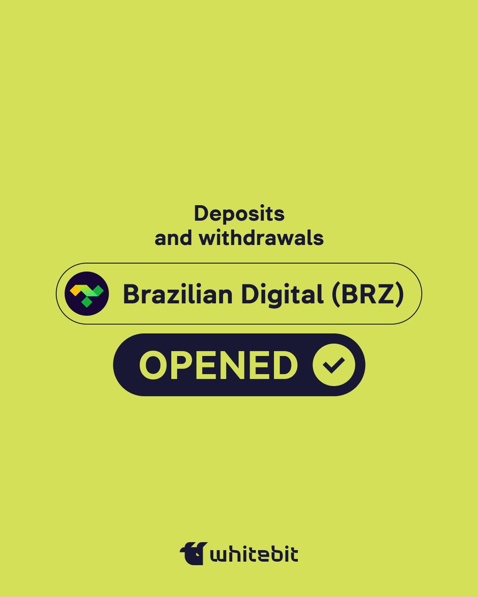 WhiteBit's tweet image. The Swap of @BrzToken ($BRZ) - ERC-20 is completed!
The deposits and withdrawals are available now. The redistribution rate is 1 old BRZ : 1 new BRZ. The balances were adjusted according to the new smart contract.

The new smart contract:
etherscan.io/address/0x01d3…