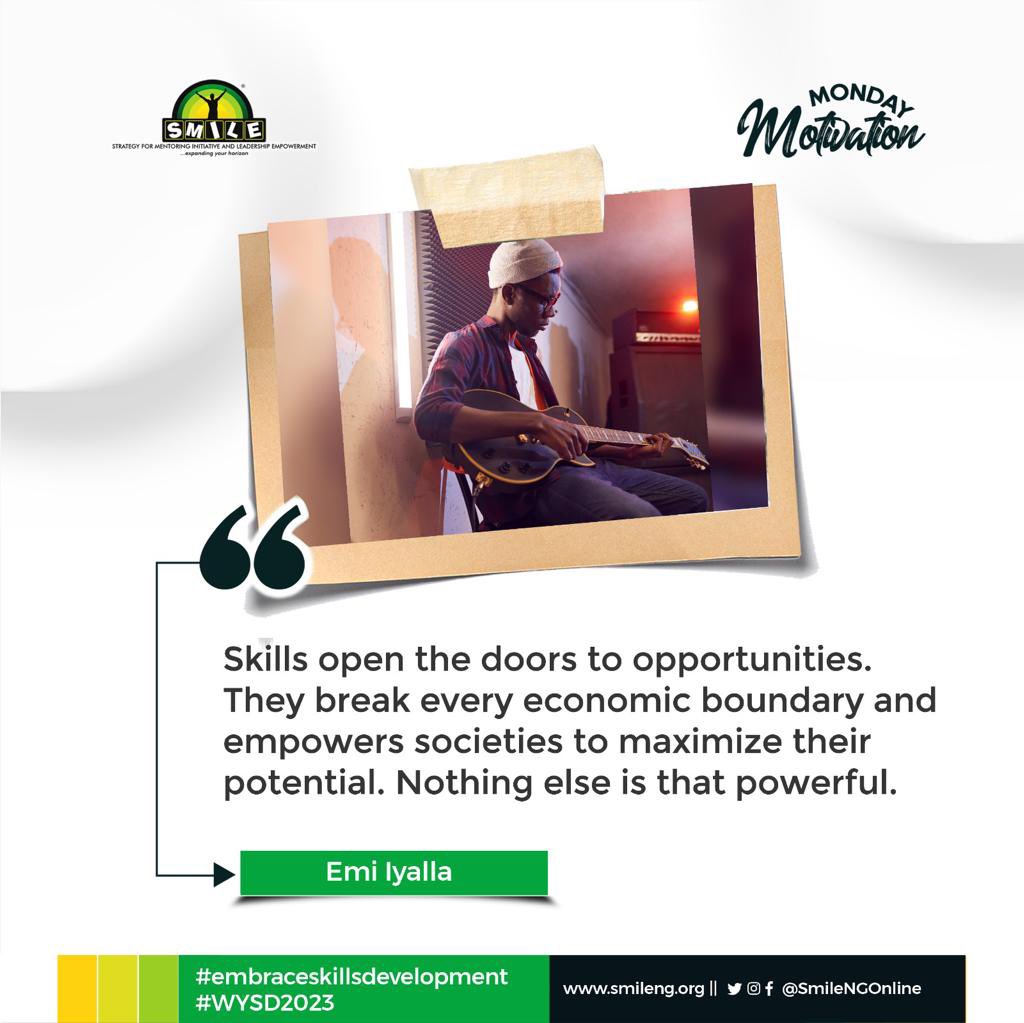 BimpeBMartins's tweet photo. The more skilled the citizens of a nation are, the more problems they can solve and the more opportunities they can harness which will in turn increase a nation's revenue.

Have a splendid week !

#embraceskillsdevelopment
#WYSD2023
#learnaskill https://t.co/eTL2bK9wJR