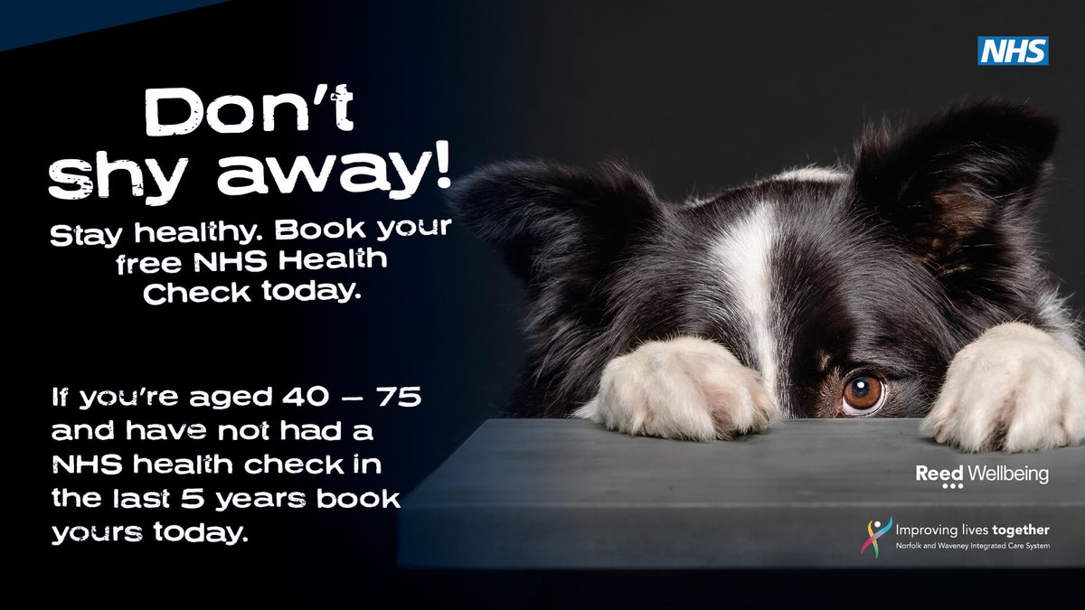 If you’re aged 40 – 74, you could be eligible for a free <a href="/NorfolkNhs/">Norfolk NHS Health Checks</a> Health Check.
It can tell you whether you’re at risk of getting certain health problems such as heart disease, type 2 Diabetes and kidney disease.
Book a time and place convenient to you orlo.uk/nhs_health_che…