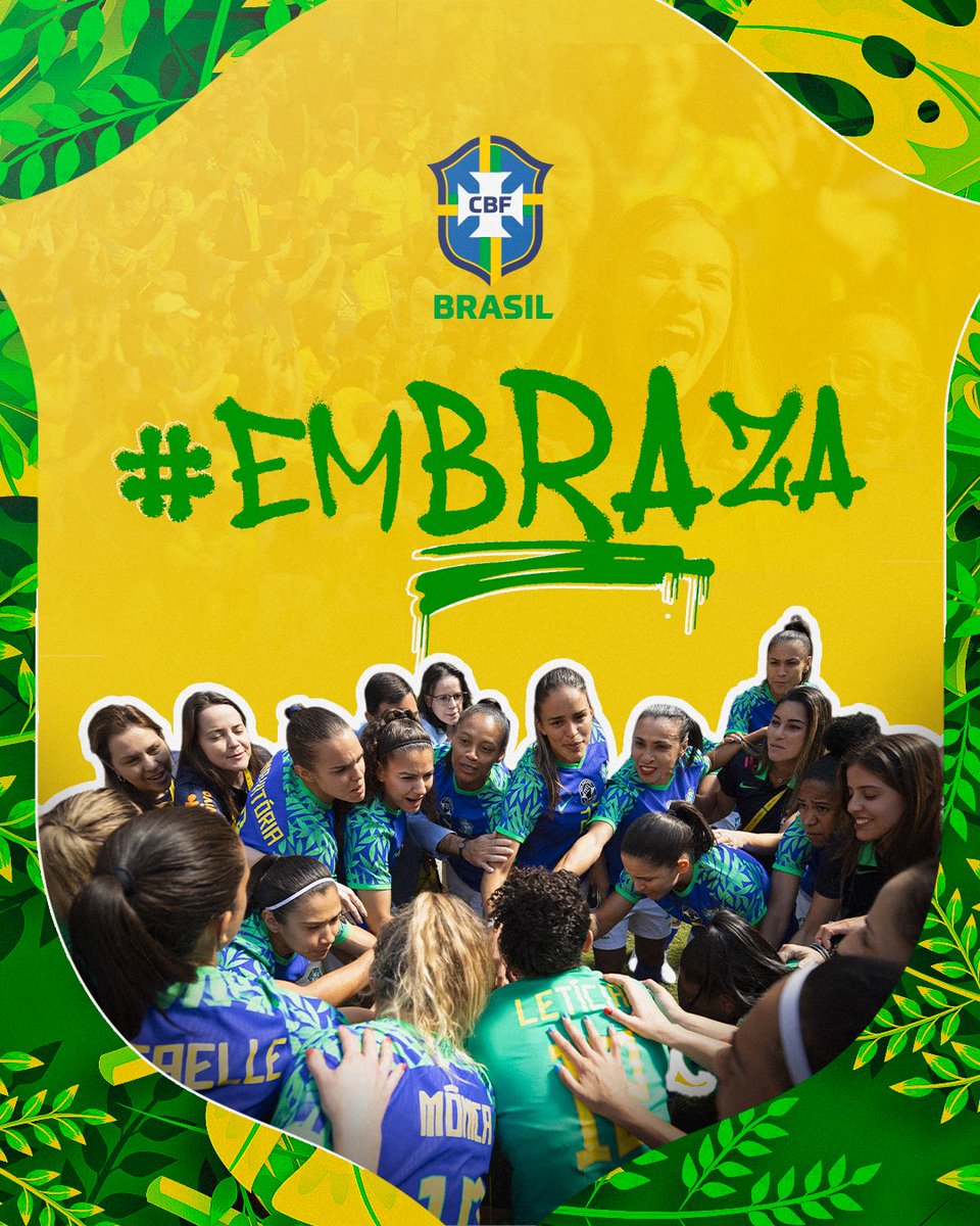 SelecaoFeminina's tweet photo. Todo mundo acordado por aí? Ansiosos? Quero saber quem tá madrugando junto com a adm pra estreia da #SeleçãoFeminina na Copa! 

100% NO RITMO #emBRAza 🇧🇷 https://t.co/nWjlNkOXUN