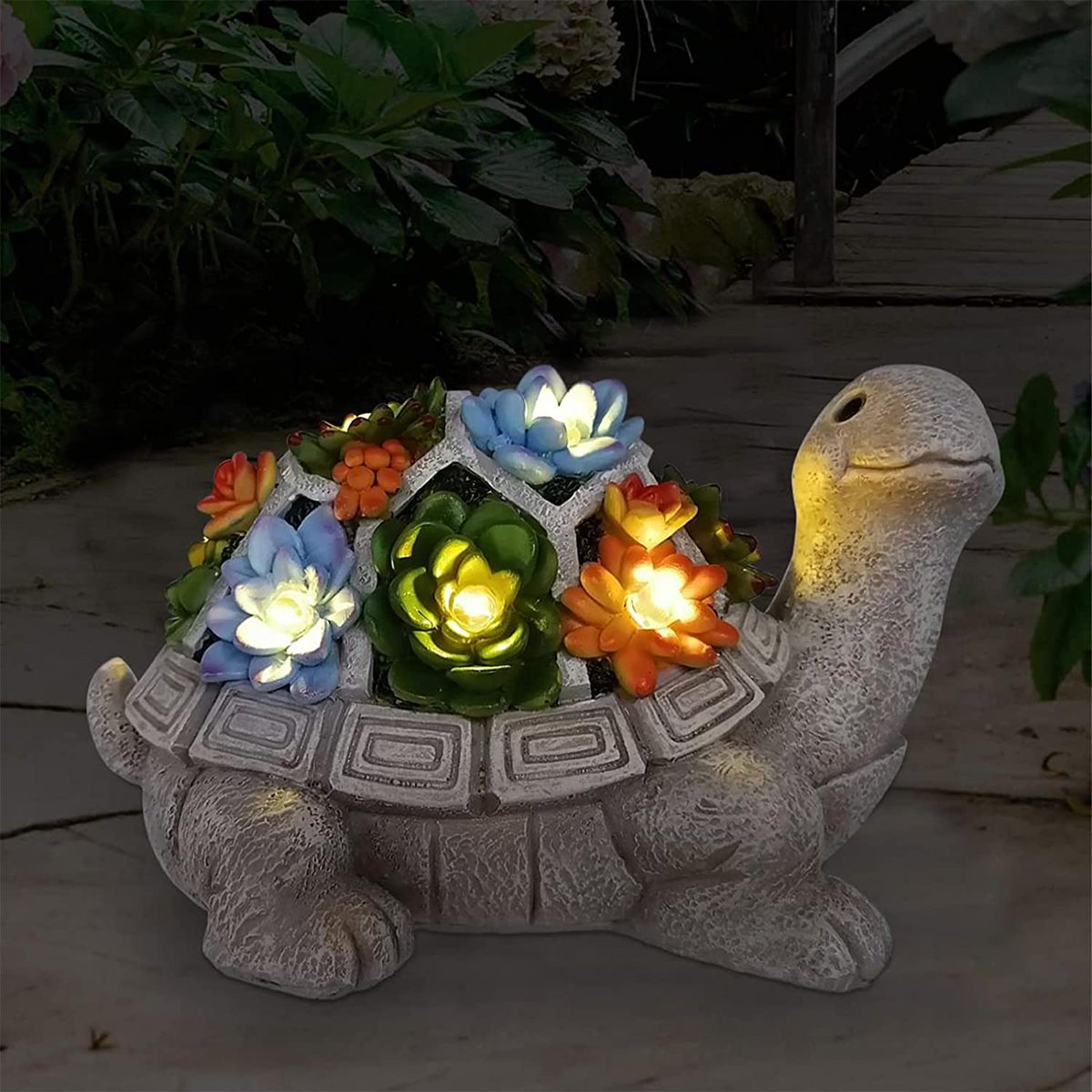 Garden Outdoor Statues Turtle with Succulent and 7 LED Lights #freshfinds #gardenstatues #amazonchoice #loveplants #succulent
Add a little joy to your garden with #nacome

Order Link: amzn.to/3Qay11k