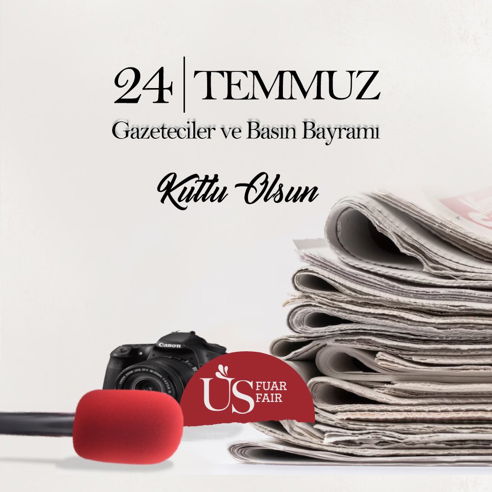 Tüm Basın Mensuplarının “24 Temmuz Gazeteciler ve Basın Bayramı” kutlu olsun.