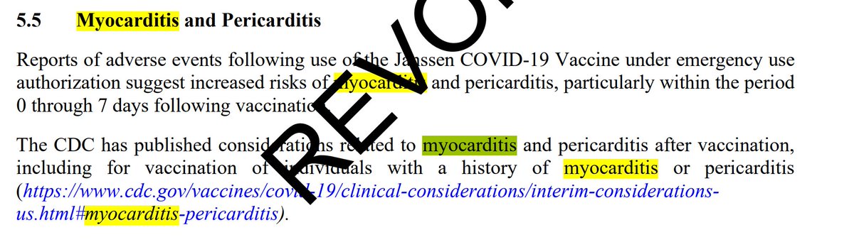 Out of date since May (nearing 3 months) not updated to include J&J COVID-19 vaccine for heart conditions. https://t.co/eoOxRWiQLP
Even though FDA revoked & links to the page. https://t.co/3sslvkXmM6
@CDCgov please keep current at the speed of science. Doctors depend on you. https://t.co/jGvPGJvJaV