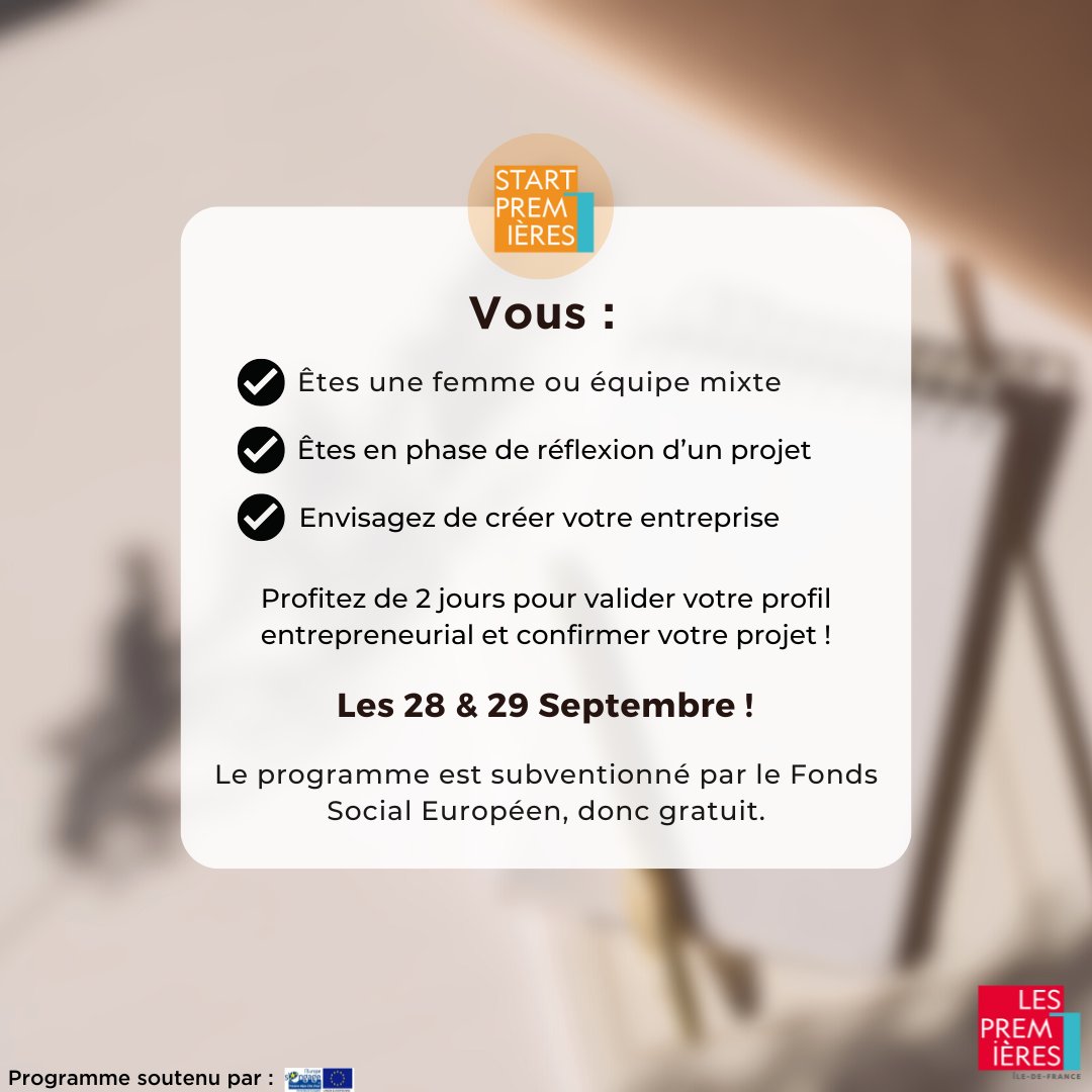 Vous avez un projet et vous souhaitez entreprendre ?

Validez votre profil entrepreneurial et confirmez votre projet 🔥.

Infos et candidatures ici 👉lnkd.in/eH3HX9hS

#Entrepreneuriatféminin #incubateur #Innovation #lespremieresidf #Repost