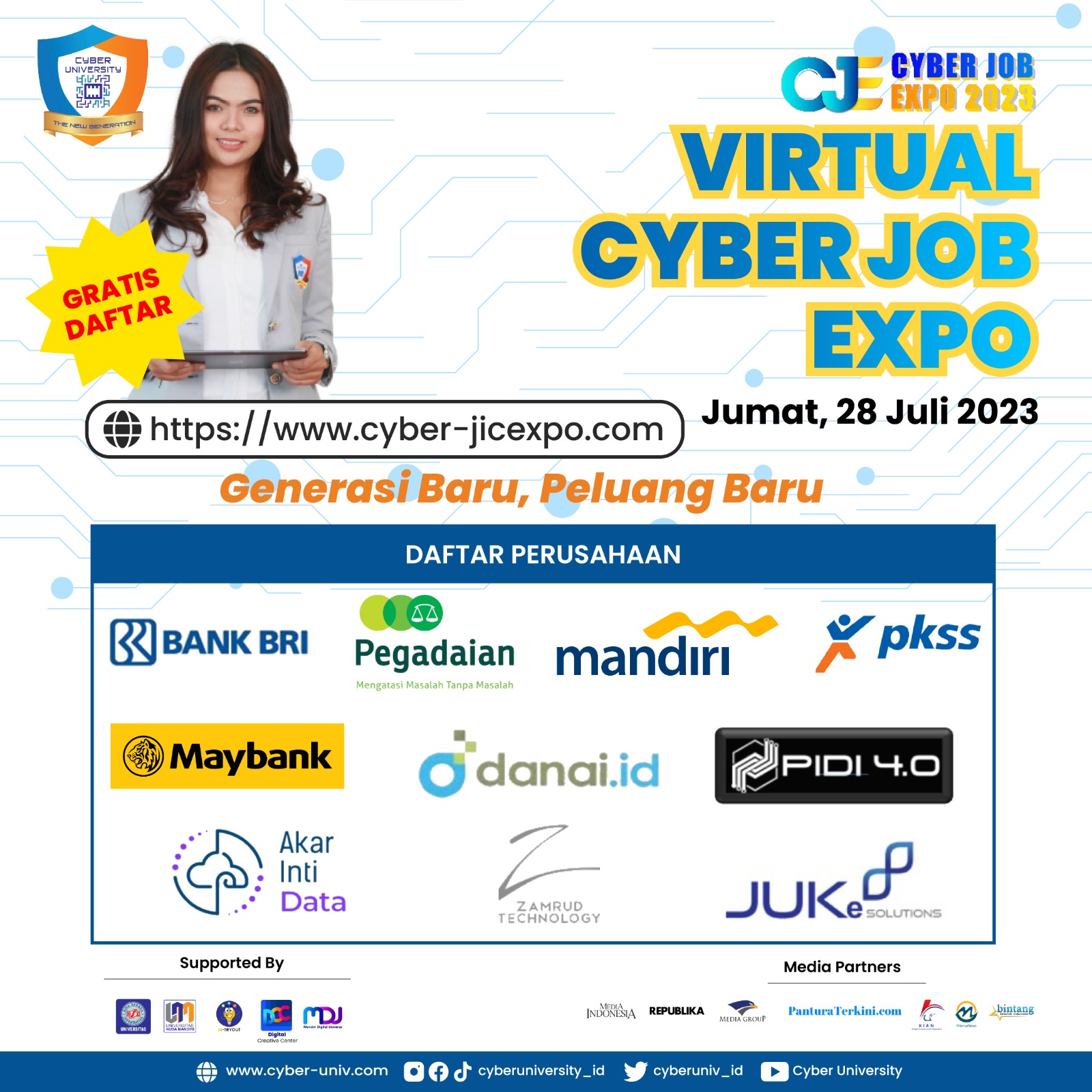 cyberuniversity.id on Twitter "VIRTUAL CYBER JOB EXPO CYBER JOB EXPO