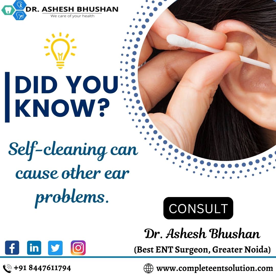 drasheshent's tweet photo. Did You Know?
--
Self-cleaning can cause other ear problems.
****
Consult Dr. Ashesh Bhushan (ENT Specialist in Greater Noida)
****
#drasheshbhushan #ENT #helathytips #sorethroat #flu #cough #health #cold #immunesystem #earache #sorethroatremedy https://t.co/zMhyMtN6MA