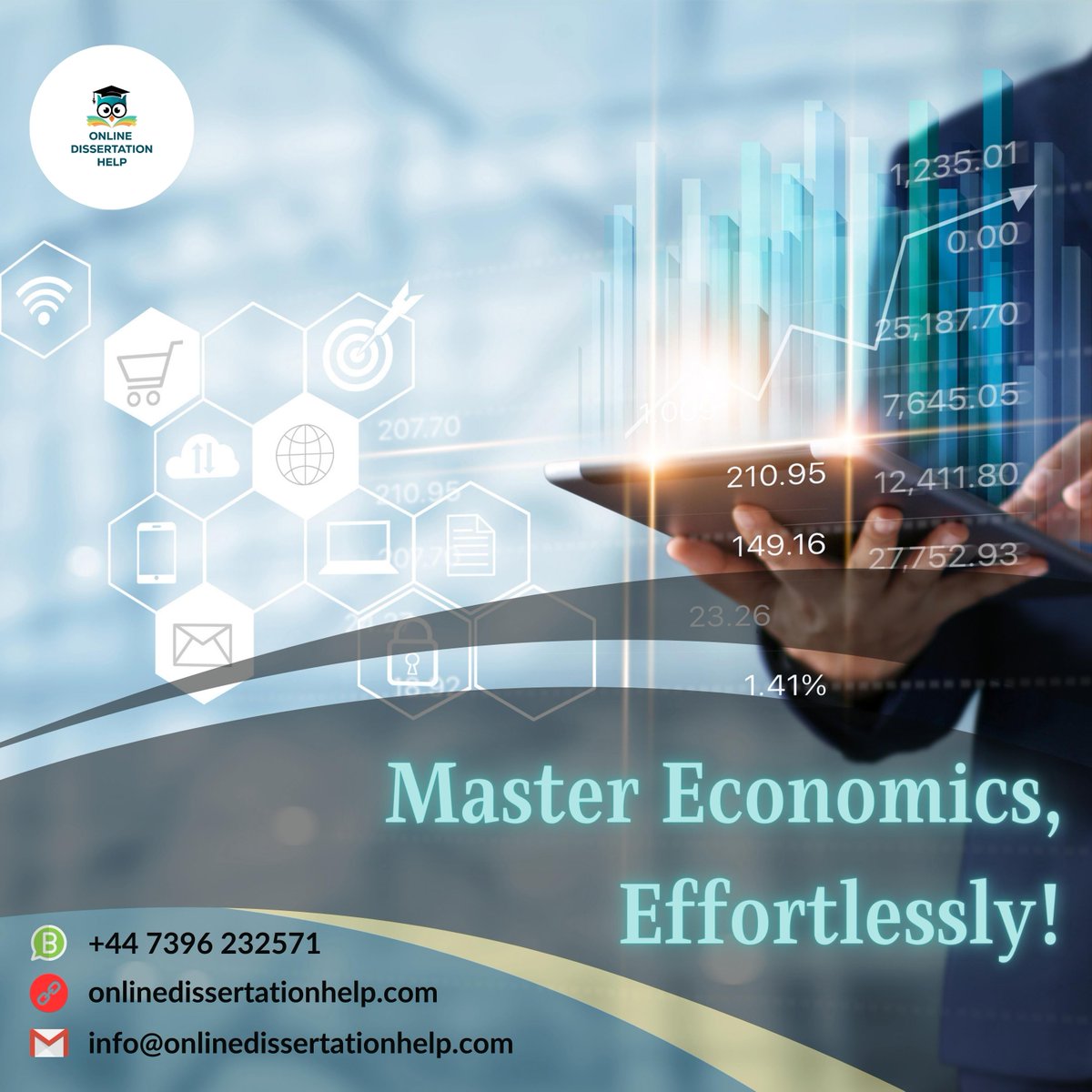 Dissertation003's tweet image. Struggling with your economics dissertation? Our dedicated team of professionals will guide you every step of the way.

Web: onlinedissertationhelp.com

#Onlinedissertationhelp #EconomicsDissertation #UKBrand #InternationalStudents #AssignmentHelpers #WeAreA #Economics #Dissertation