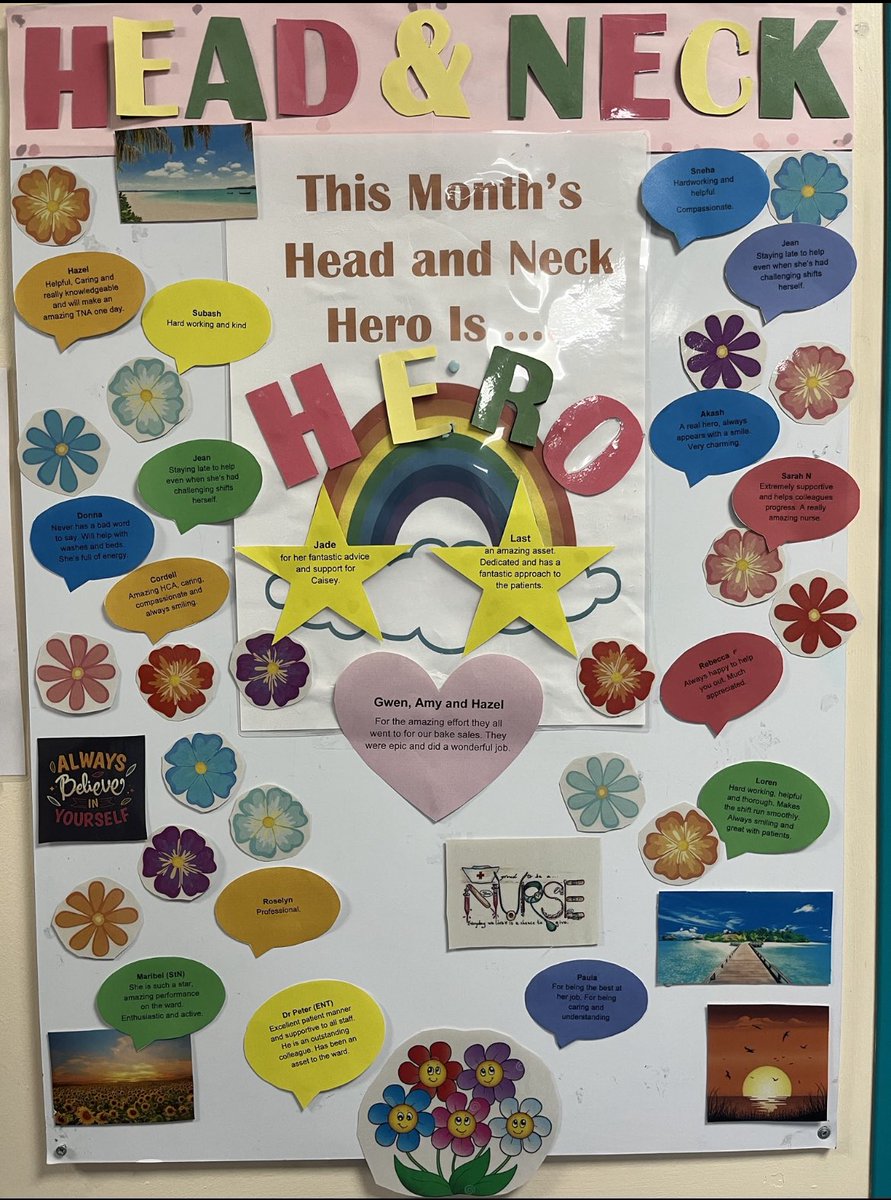 WOW what a month it has been ,so many nominations for the Head and Neck Hero of the month ,congratulations to all our winners <a href="/laurenghoare/">Lauren Hoare</a> <a href="/MiriamMutize/">Miriam Mutize</a> @TeamNUH <a href="/NUHSurgery/">NUH Surgery and Associated Services</a>