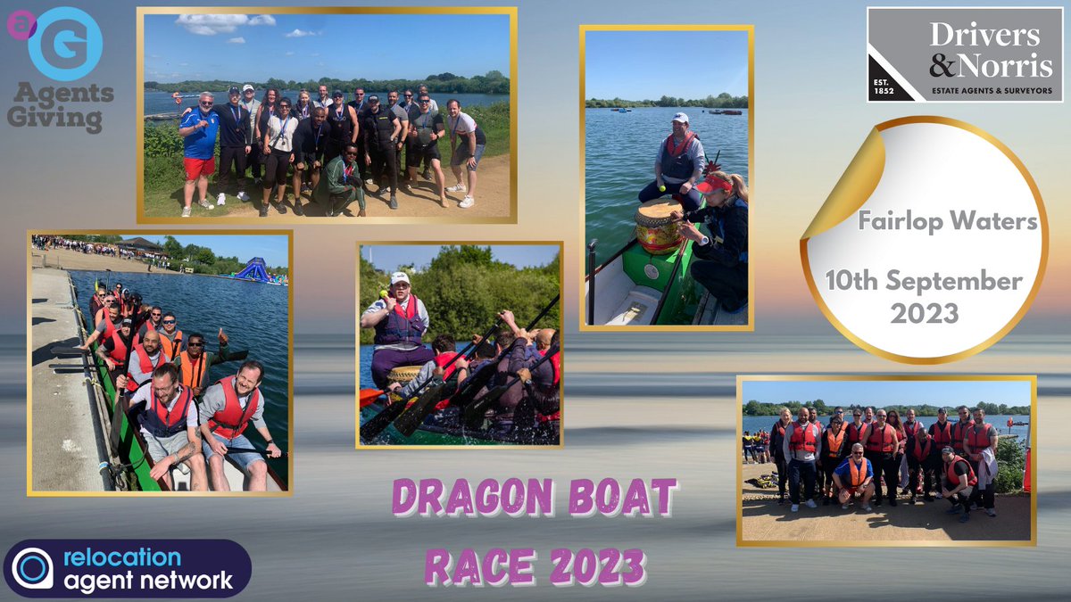 Getting closer⏱! (Almost) paddle-ready for the <a href="/Agents_Giving/">Agents Giving</a> #DragonBoatRace2023🚣‍♀️! Delighted to take part for this wonderful cause!

🤩Looking forward to seeing our <a href="/RelocationAgent/">Relocation Agent Network</a> colleagues at <a href="/FairlopWaters/">Fairlop Waters</a>! @ThomasMorrisEA <a href="/frostweb/">Frost Partnership</a> <a href="/MilesandBarr/">Miles & Barr</a> <a href="/RichardJamesEA/">Richard James</a>
